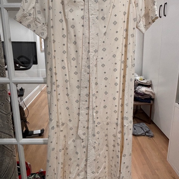 LOFT Ivory Button-Up Dress - Picture 5 of 5